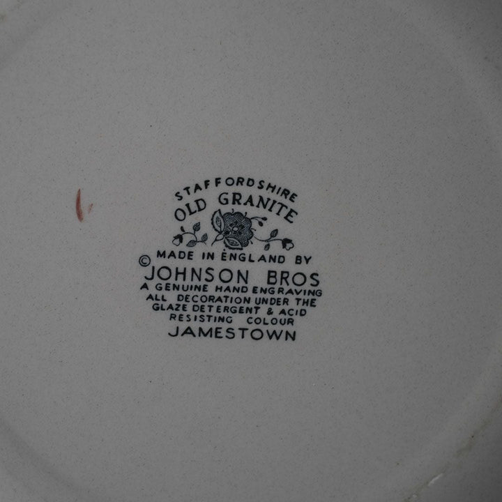 ヴィンテージ皿 イギリス OLD GRANITE JHONSON BRO JAMESTOWN