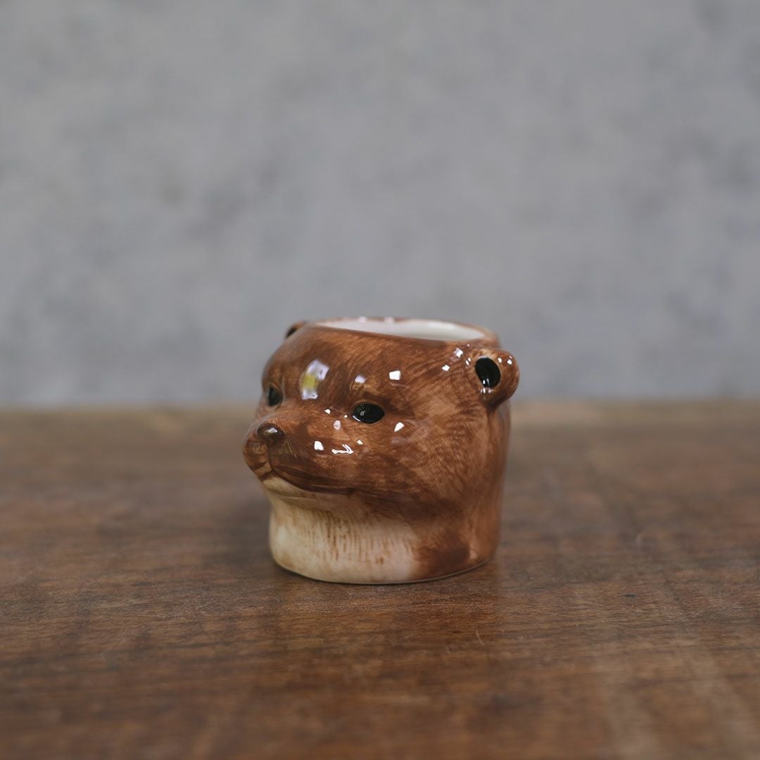 陶器の動物小物入れ66