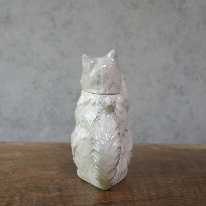 ヴィンテージティーポット 白猫 イギリス オブジェ 陶器 BESWICK ベスウィック33