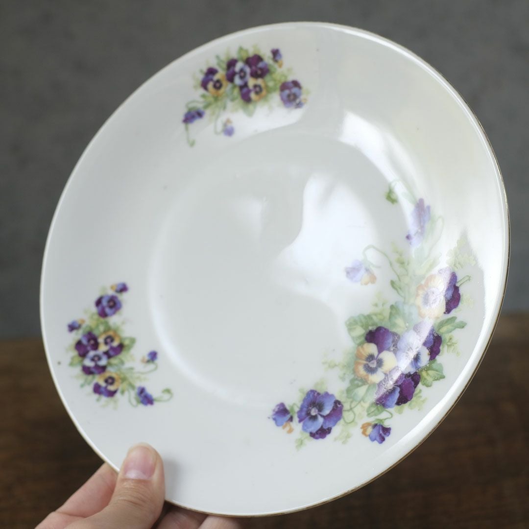アンティークプレート 菫 バイオレット VICTORIA Czechoslovakia チェコスロバキア44