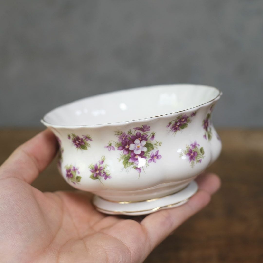 ヴィンテージシュガーボウル ROYAL ALBERT SWEET VIOLET ロイヤルアルバート イギリス22