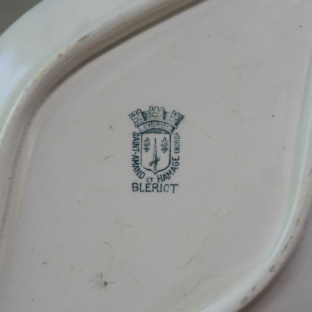 アンティークラヴィエ SAINT AMAND BLERIOT 前菜皿 フランス アンティーク食器1010