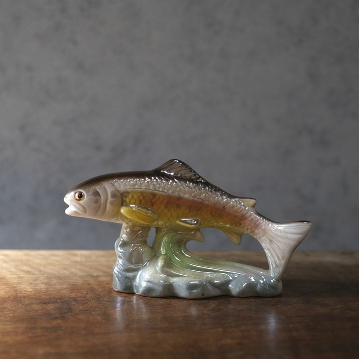ヴィンテージフィギュリン 魚 陶器の置物 JEMMA HOLLAND オランダの