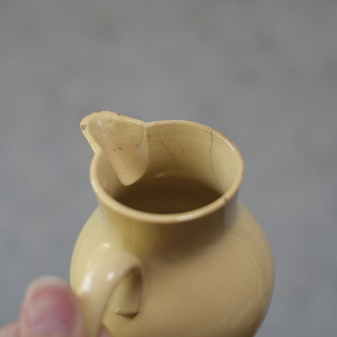 アンティークサルグミンヌ ディネット ピシェ Sarreguemines フランス 陶器の水差し656