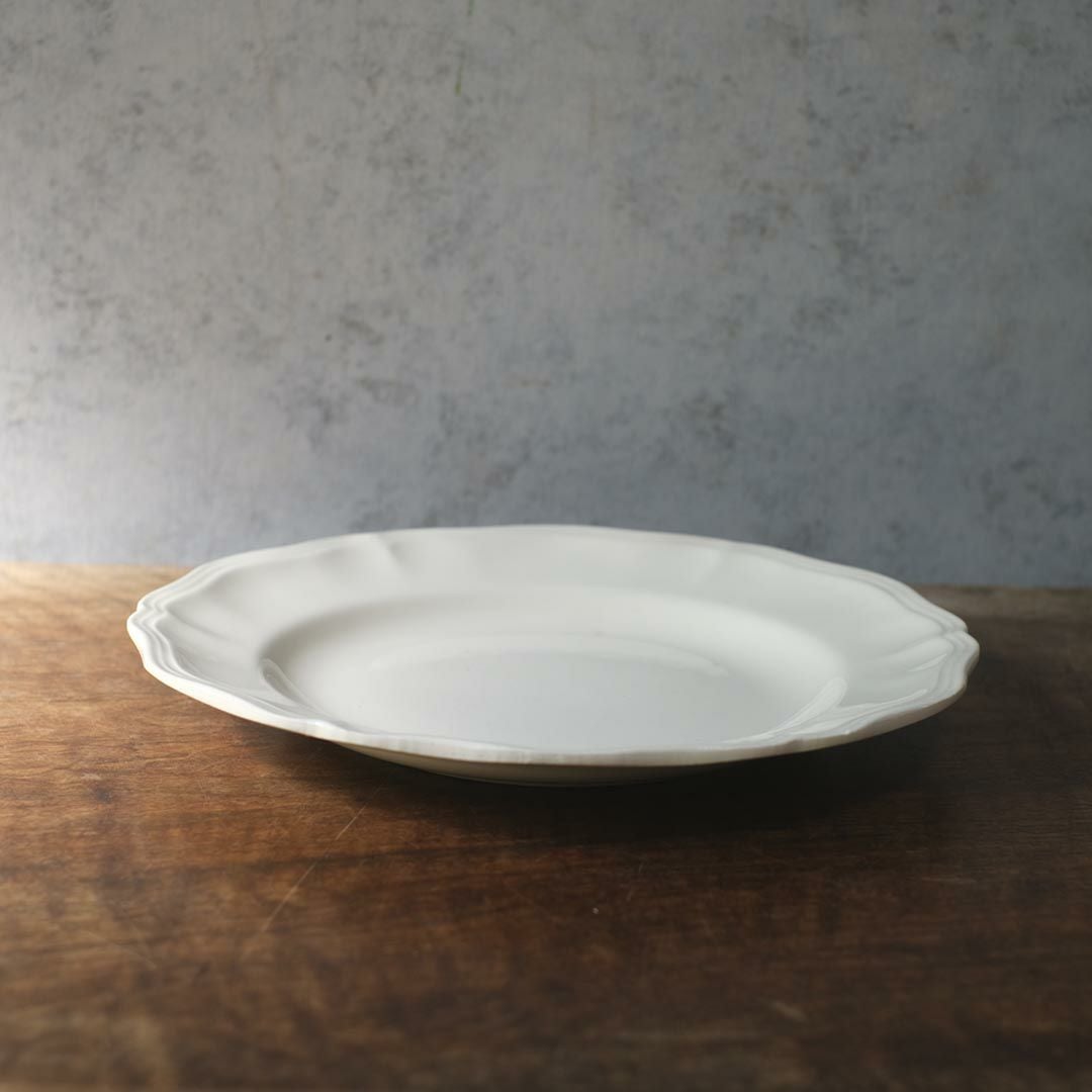 アンティーク皿 フラワーリムプレート 白 花リム皿/アンティーク食器33