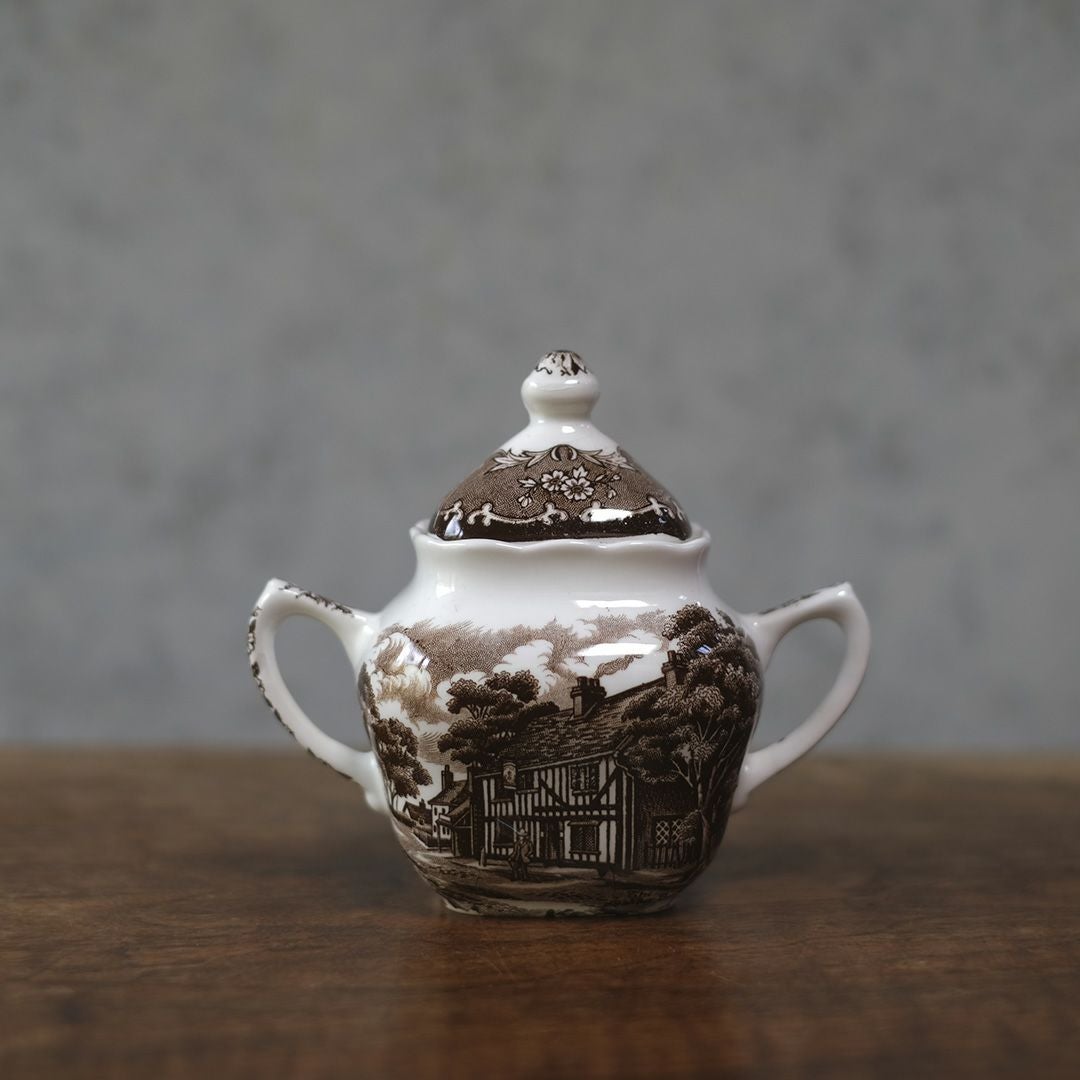 アンティークシュガーポット W.H. Grindley & Co Ltd（グラインドレー）陶器 イギリス11
