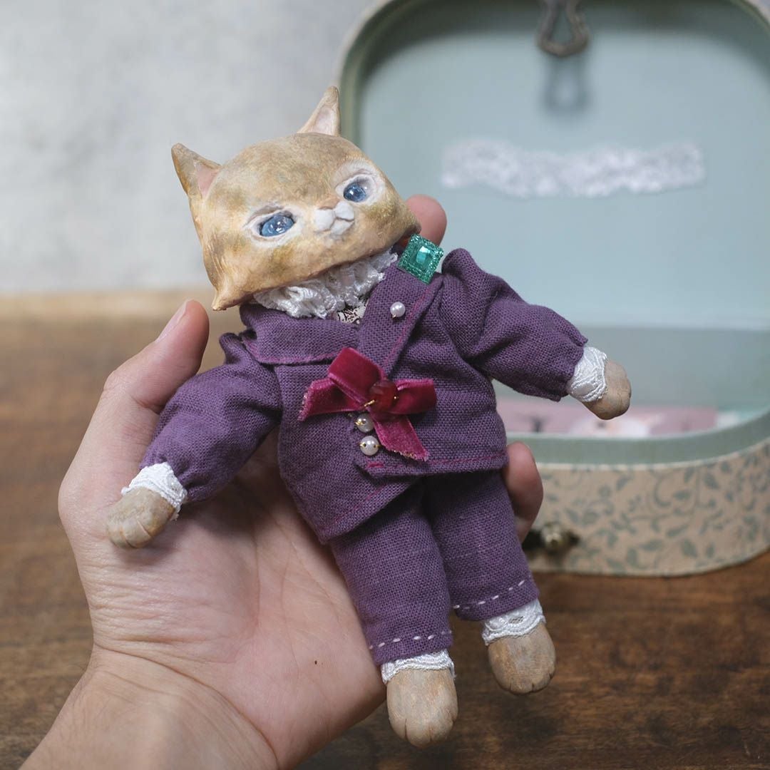 奏ちよこ茶トラ 作家のオブジェ55