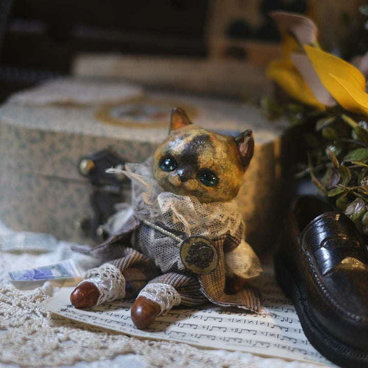 かわいい奏ちよこ サビ猫 人形 ドール 空創作家 おしゃれなインテリア
