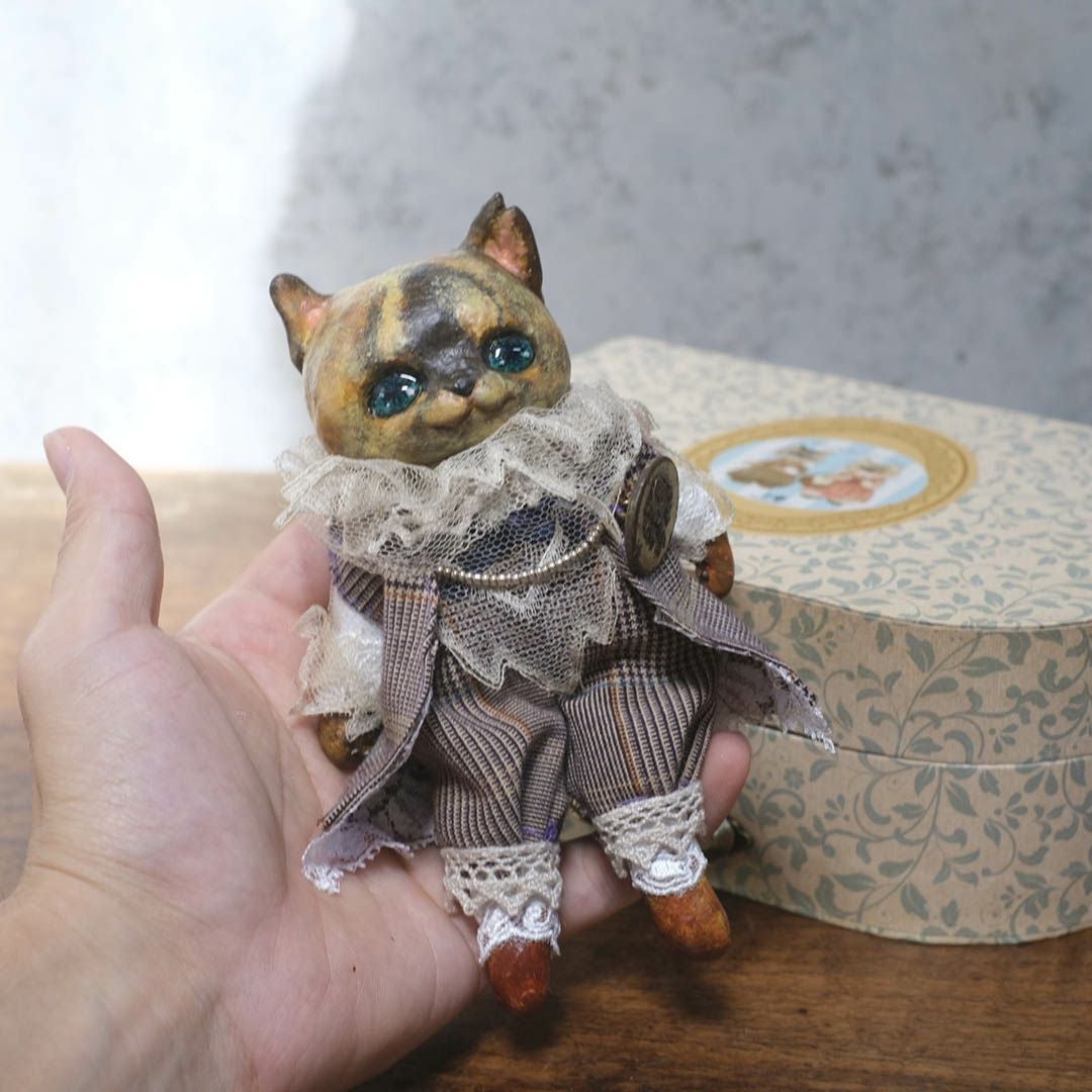 奏ちよこ サビ猫 人形 ドール77