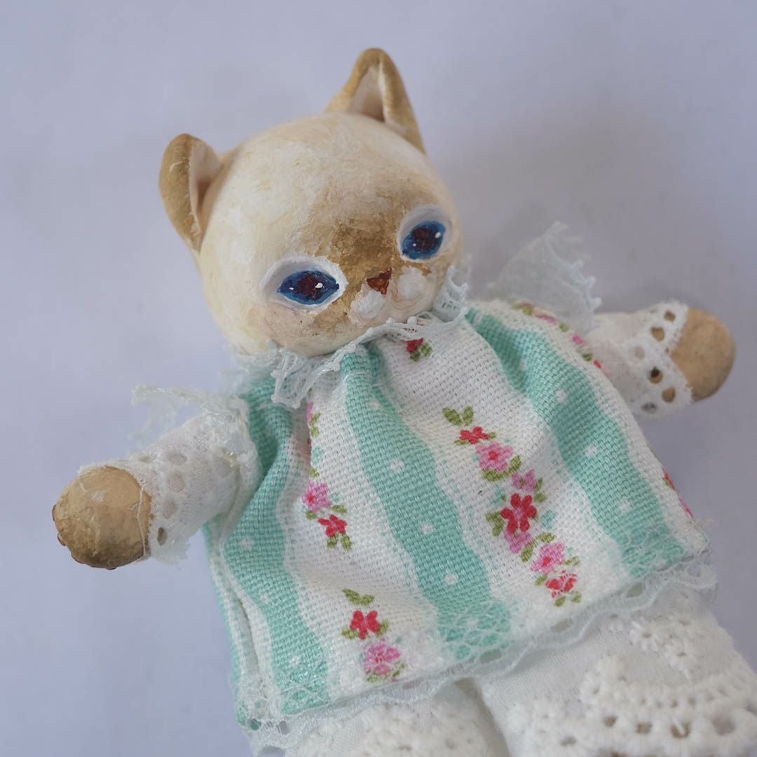 奏ちよこ ミニ猫 茶トラ 人形 ドール 空創作家99