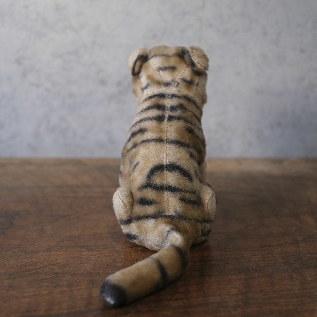 ヴィンテージ シュタイフ社 ぬいぐるみ トラ お座りポーズ（Sitting Tiger） ドイツ44