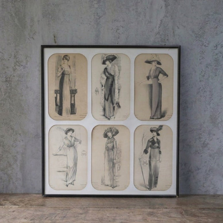 アンティーク リトグラフピクチャー ファッション フランス Journal des Demoiselles （ジョルナル・デ・デモワゼル) A11