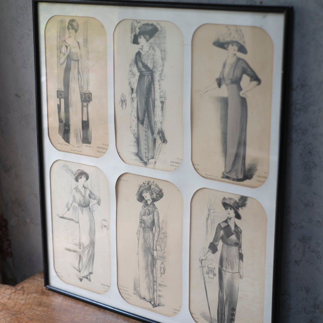 アンティーク リトグラフピクチャー ファッション フランス Journal des Demoiselles （ジョルナル・デ・デモワゼル) A22