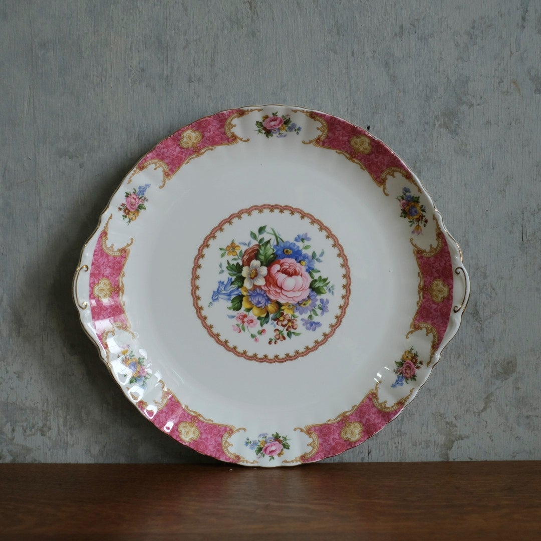 ヴィンテージ Royal Albert B&BプレートLady Carlyle イギリス 朝食用のお皿 食器22