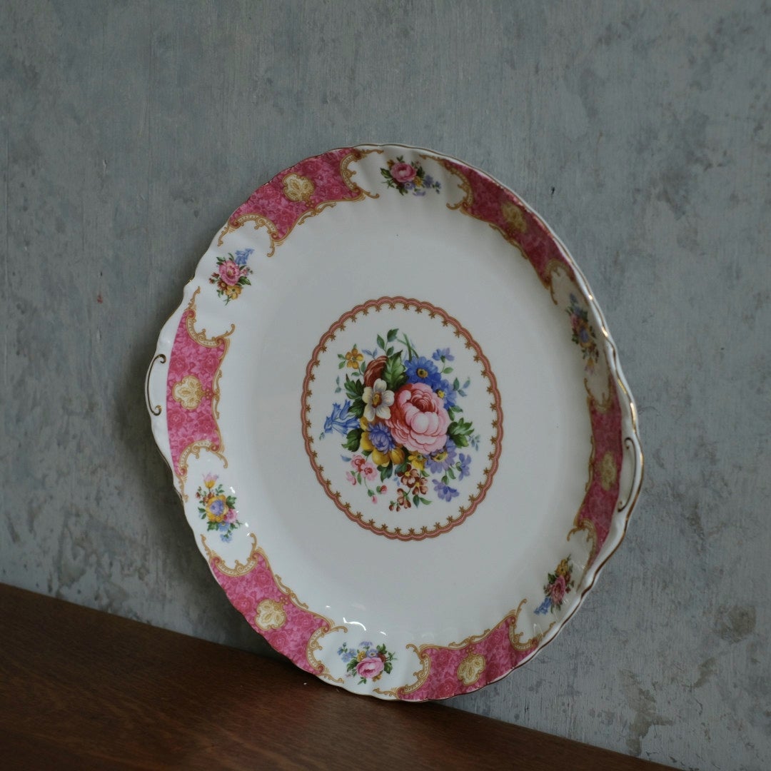 ヴィンテージ Royal Albert B&BプレートLady Carlyle イギリス 朝食用のお皿 食器33