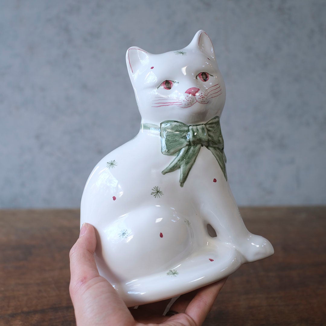 ヴィンテージ フィギュリン RYE POTTERY 猫の置物 イギリス43
