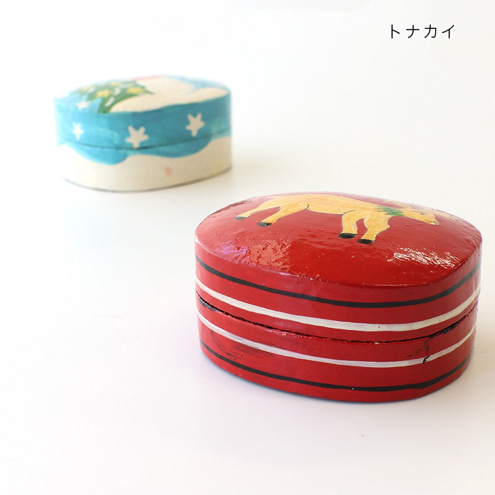 ペーパーマッシュ クリスマス小物入れ 同シリーズ