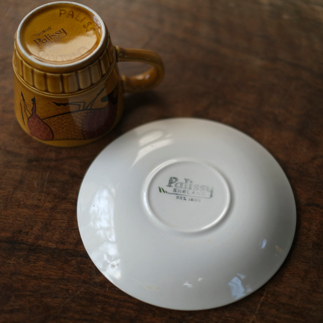 ヴィンテージ ティーカップ&ソーサー イギリス Palissy Taurus 牡牛座7