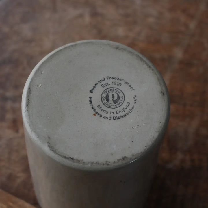 ヴィンテージツールジャー イギリス 1960年代 底面の Pearsons of Chesterfield 窯印と Made in England の表記