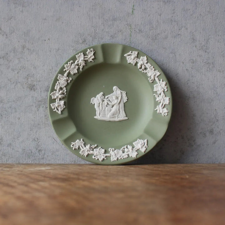 ヴィンテージ WEDGWOOD ジャスパー ウェッジウッド 灰皿 セージ ヴィンテージ WEDGWOOD ジャスパー ウェッジウッド 灰皿 セージ