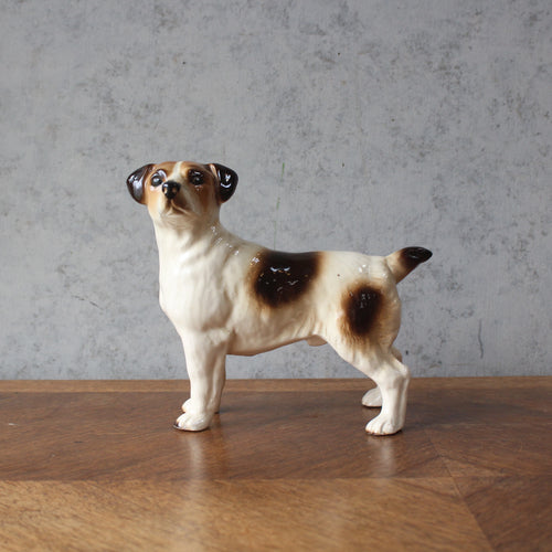 ヴィンテージフィギュリン 犬 ジャックラッセルテリア クーパークラフト 陶器 置物 イギリス