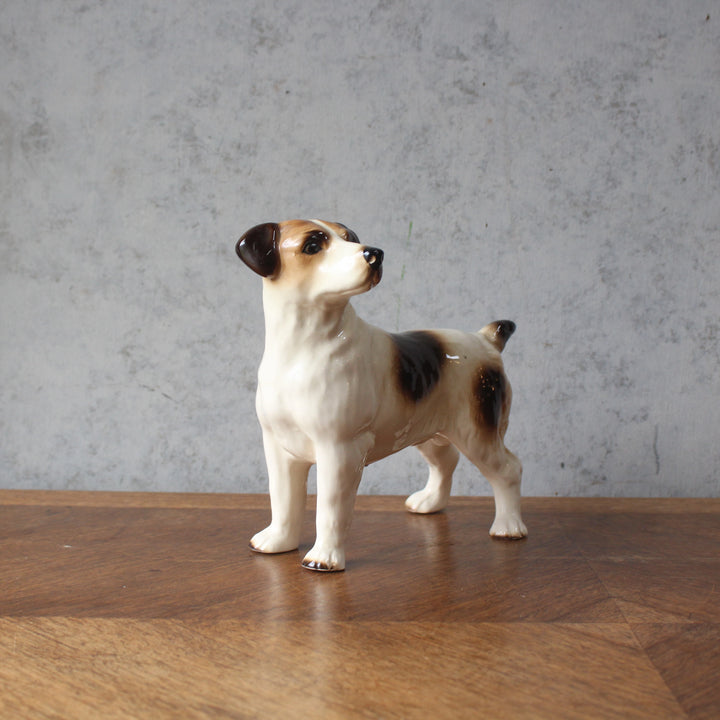ヴィンテージフィギュリン 犬 ジャックラッセルテリア クーパークラフト 陶器 置物 イギリス