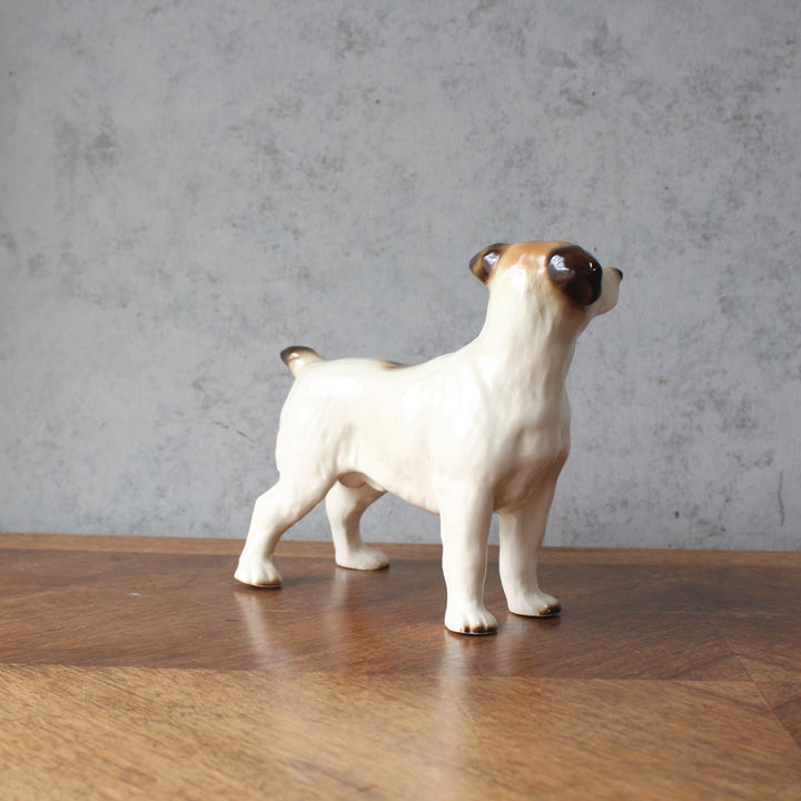 ヴィンテージフィギュリン 犬 ジャックラッセルテリア クーパークラフト 陶器 置物 イギリス