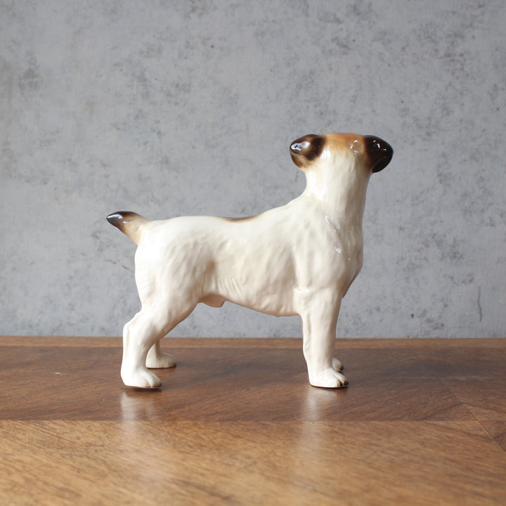 ヴィンテージフィギュリン 犬 ジャックラッセルテリア クーパークラフト 陶器 置物 イギリス