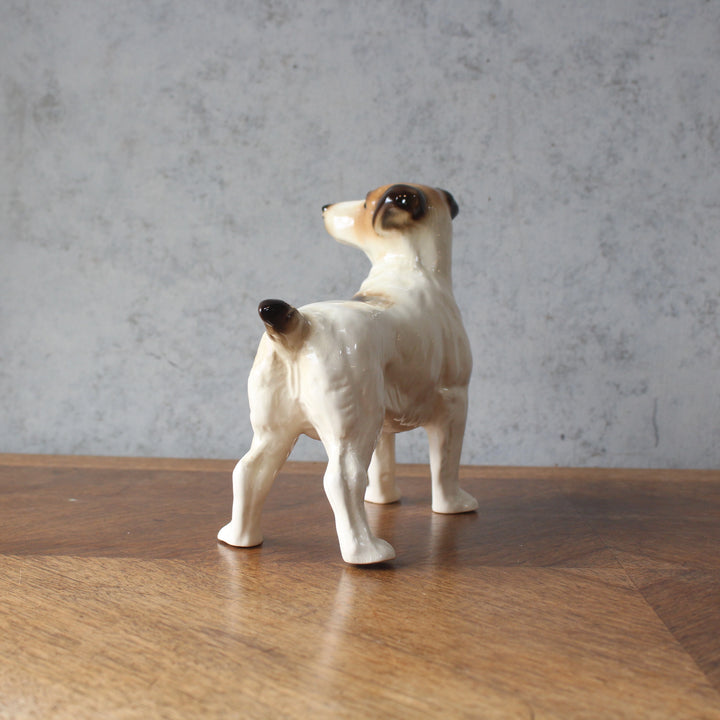 ヴィンテージフィギュリン 犬 ジャックラッセルテリア クーパークラフト 陶器 置物 イギリス