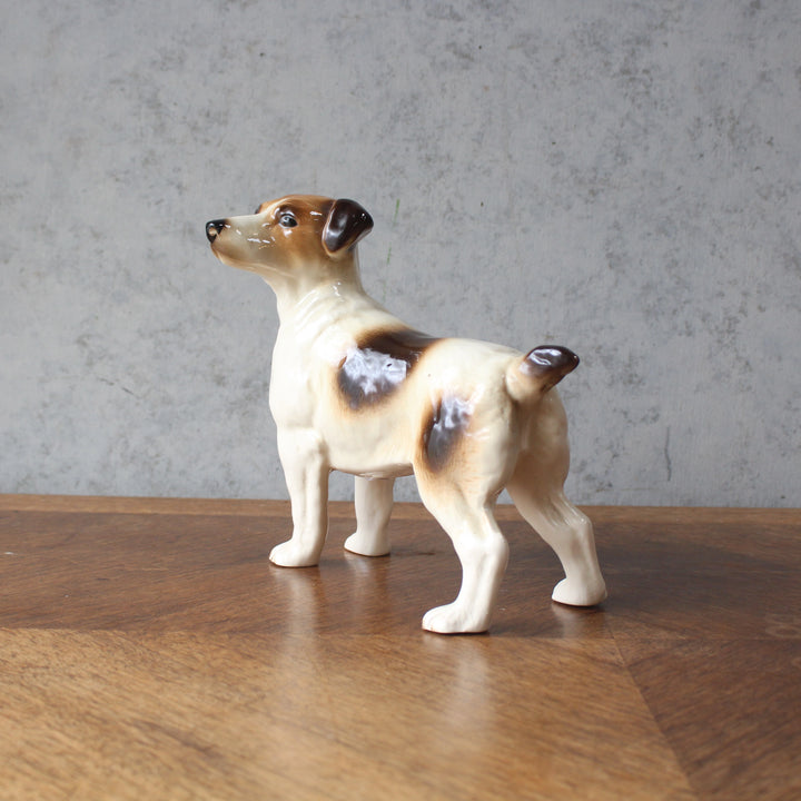 ヴィンテージフィギュリン 犬 ジャックラッセルテリア クーパークラフト 陶器 置物 イギリス