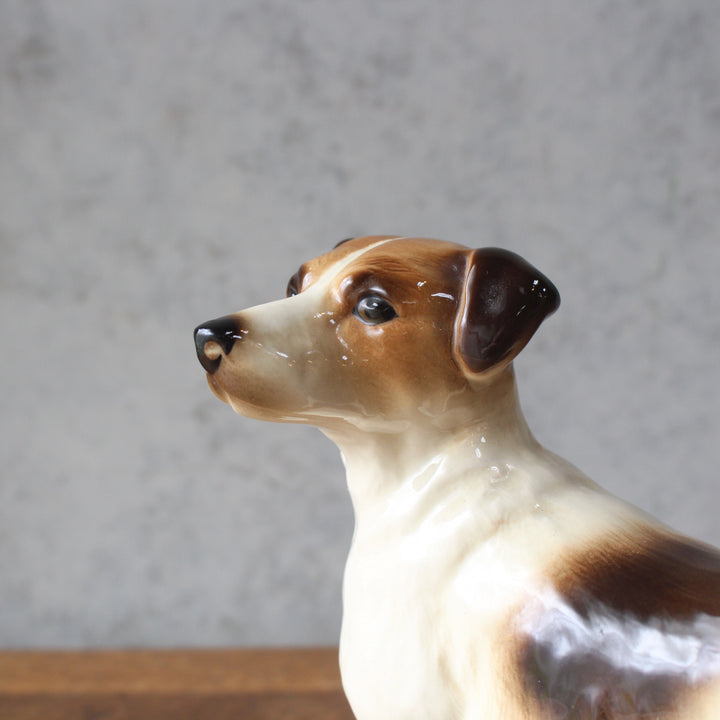 ヴィンテージフィギュリン 犬 ジャックラッセルテリア クーパークラフト 陶器 置物 イギリス