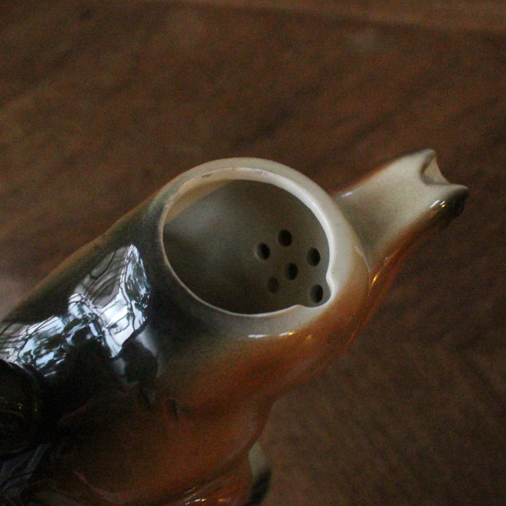 ヴィンテージ 陶器のティーポット うさぎ ドイツ 1960年代頃 注ぎ口内側の茶こし穴