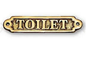 真鍮サイン/TOILET/イタリア製の真鍮トイレットサイン ドアプレート4