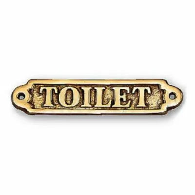 真鍮サイン/TOILET/イタリア製の真鍮トイレットサイン ドアプレート