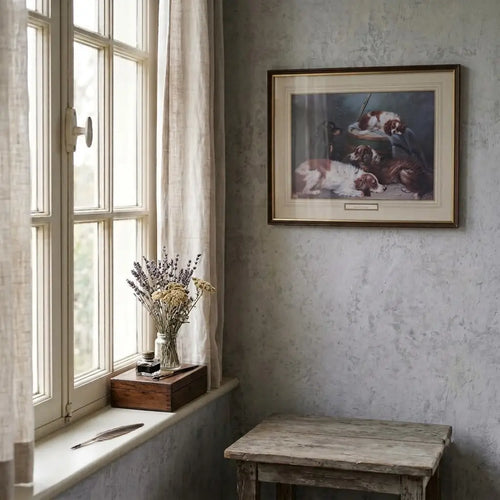 ヴィンテージ ピクチャー 犬の絵 ジョージ・アームフィールド プリント イギリス