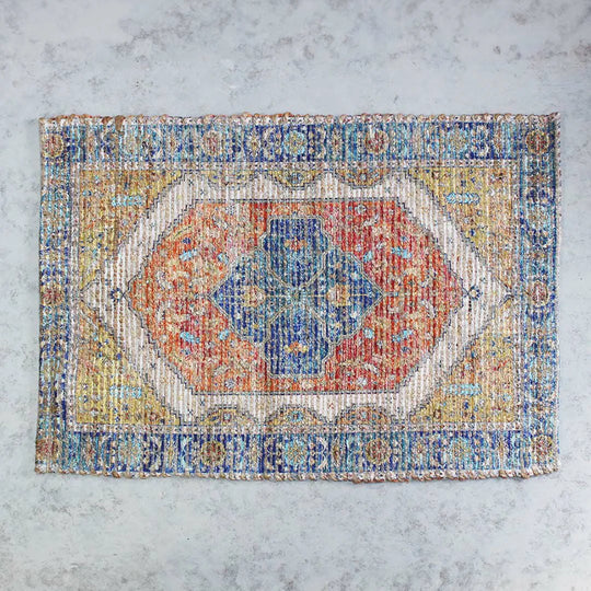 ジュート シェニールマット ORANGE 60x90cm