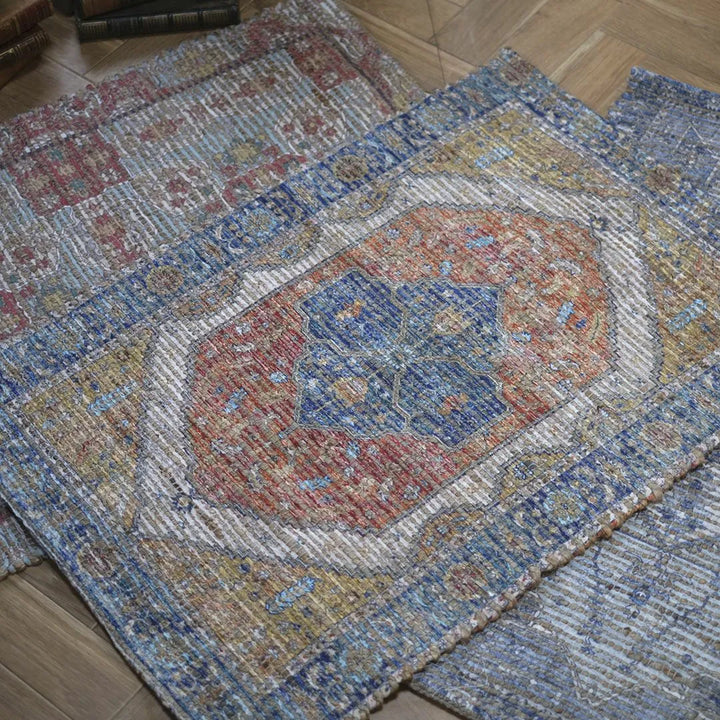 ジュート シェニールマット ORANGE 60x90cm3