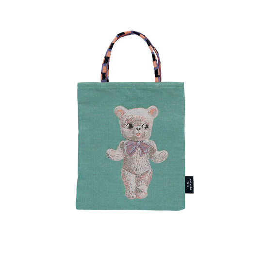 Nathalie Lete(ナタリーレテ)/ミニトートバッグ  Bear 熊 グリーン