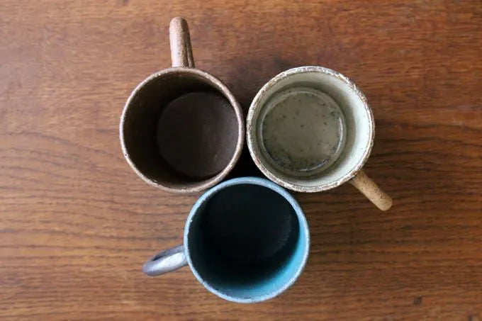 美濃焼 オアシスマグカップ カフェ風ナチュラルな3色13