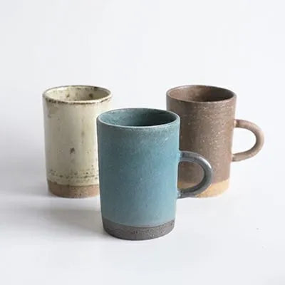 美濃焼 オアシスマグカップ カフェ風ナチュラルな3色