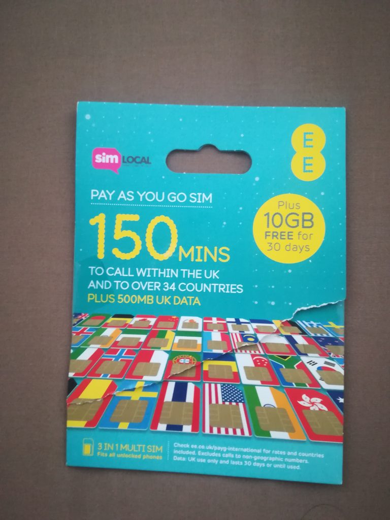 イギリスシムカード10GB