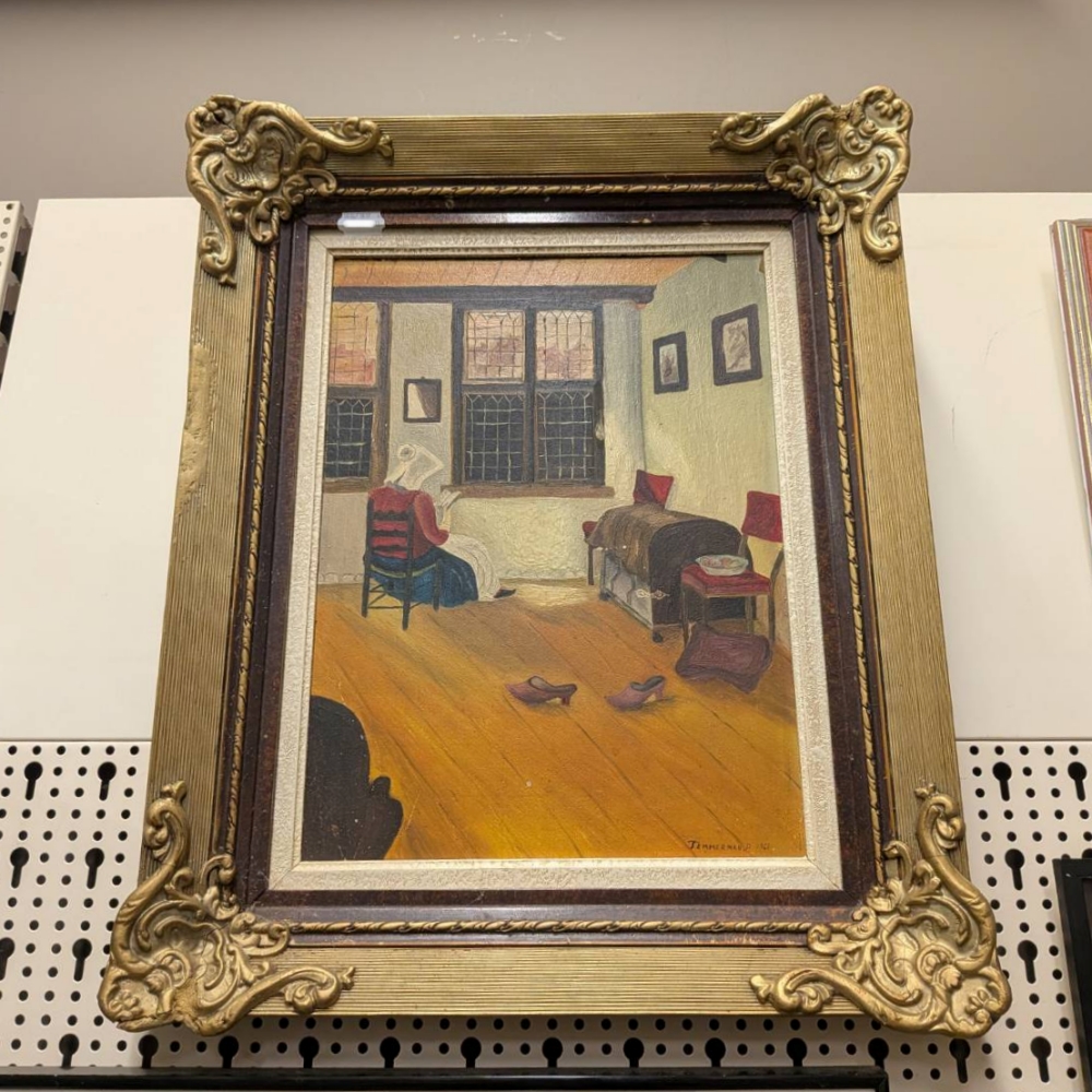 ベルギーの画家のシュールな絵画　ちょっと面白い構成