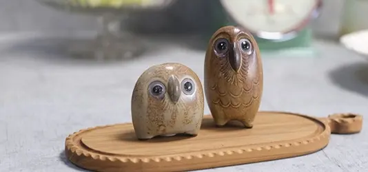オウルスパイスセット 陶器 塩コショウ入れ