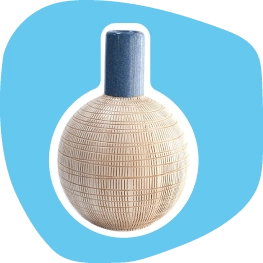 “カラフルな花瓶”